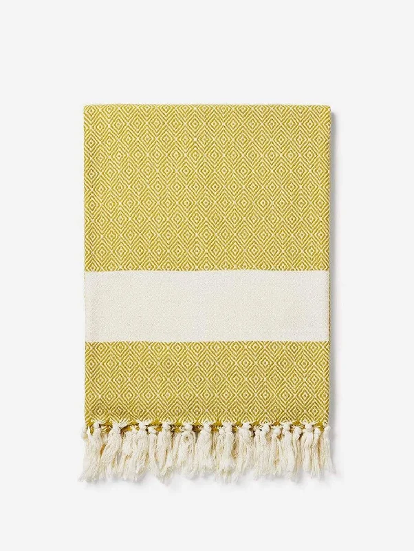 Damla Organic Cotton Vegan Handwoven Blanket | Multiple Colours