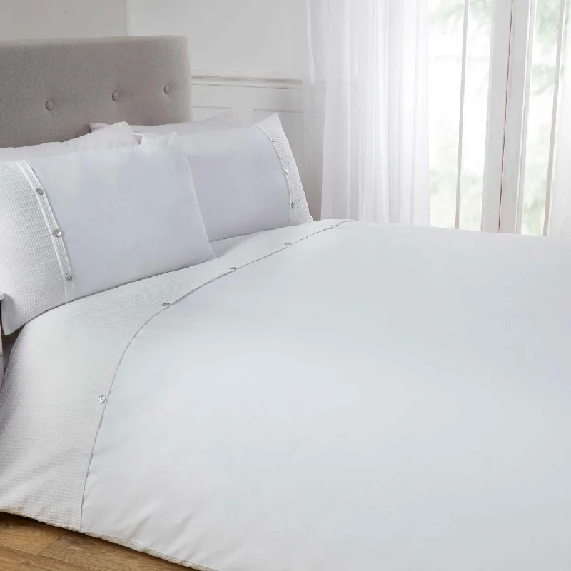 5th Avenue White Duvet Cover Set