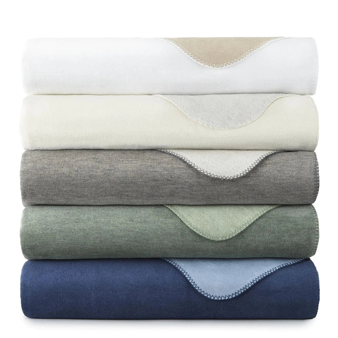 Peacock Alley Alta Reversible Cotton Blanket