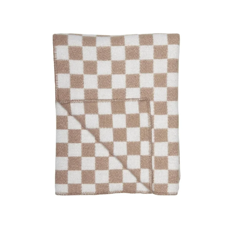 Morgan Throw Blanket: Cream