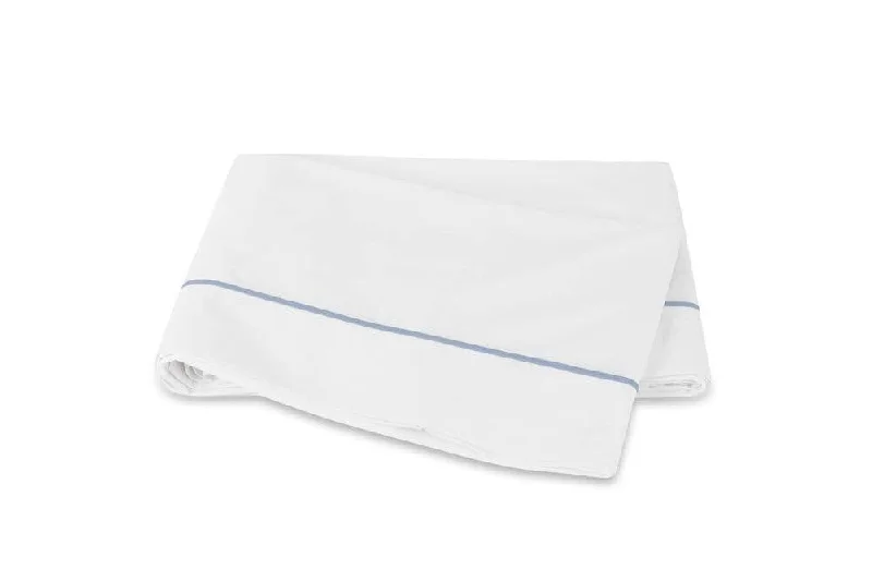 Bergamo Hazy Blue Giza Percale Bedding by Matouk