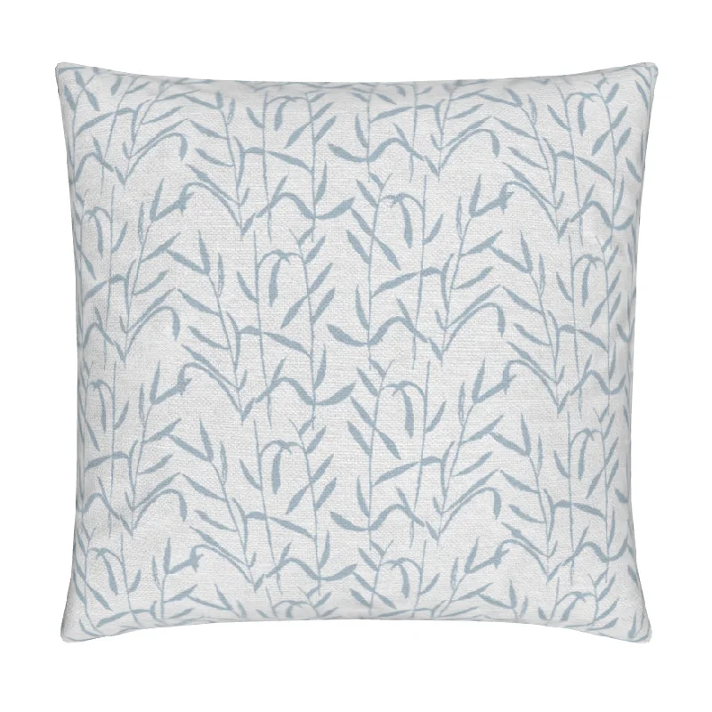 Botanic Mediterranean Sky Blue Luxury Pillow