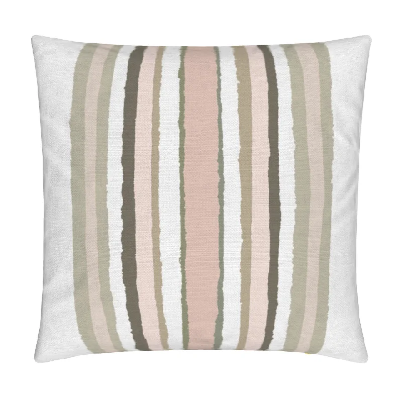 Brother Stripe Salmon Luxury Pillow