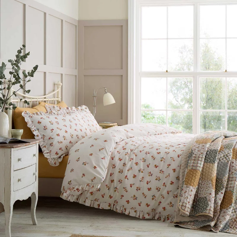 Frill Ditsy Floral Duvet Cover Set