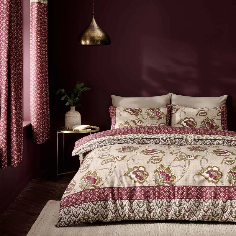 Kashmir Paisley Floral Duvet Cover Set