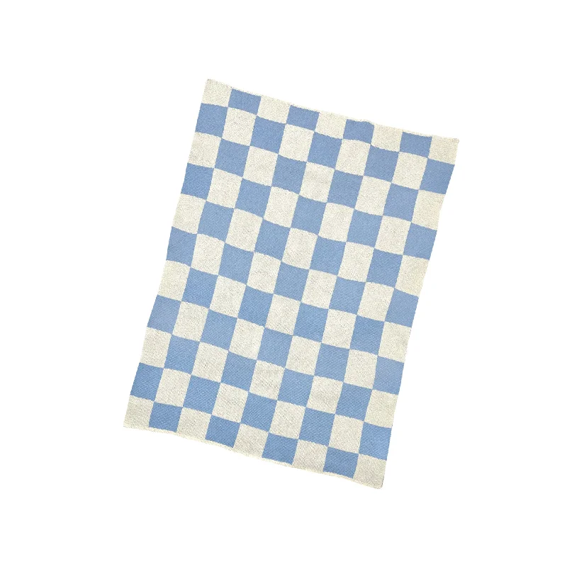 Checkers Mini - Blue Baby Blanket