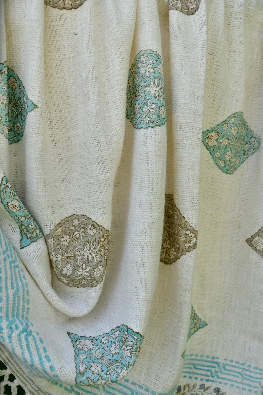 Mughal Majesty: Hand Block Printed Throw, Soft Cotton