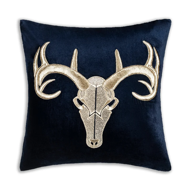 Denver Navy Longhorn Pillow