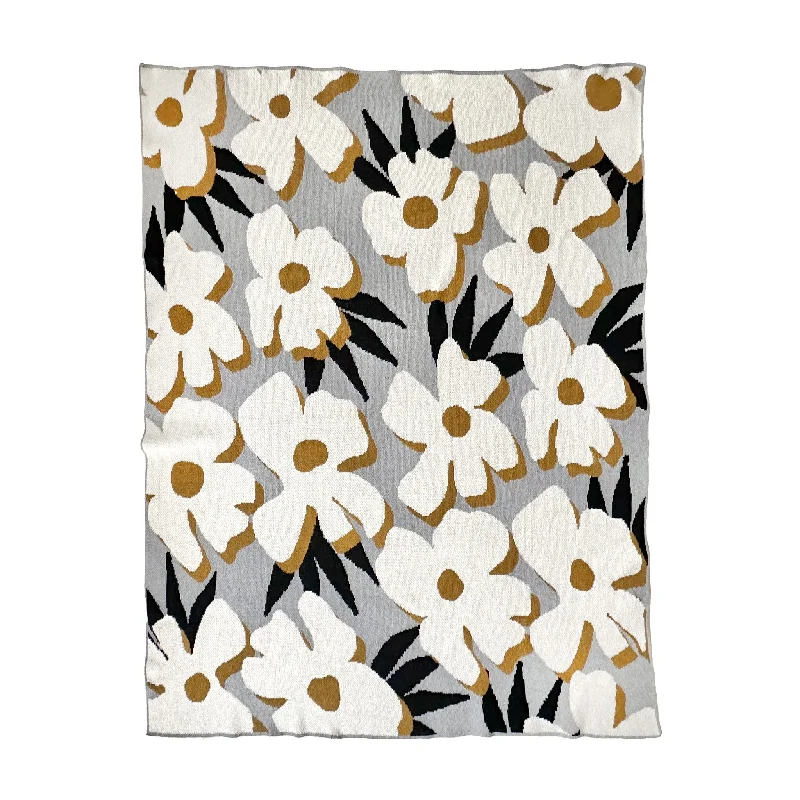 Desert Flower Throw in Dove