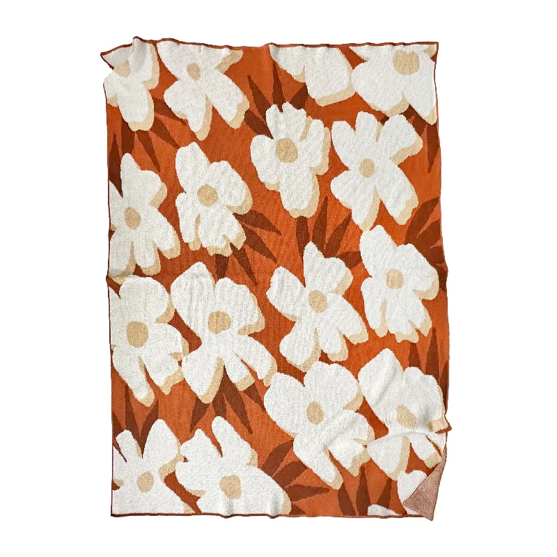 Desert Flower Throw in Saffron