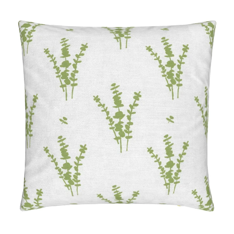 Eucalyptus White & Green Luxury Pillow Small Repeat