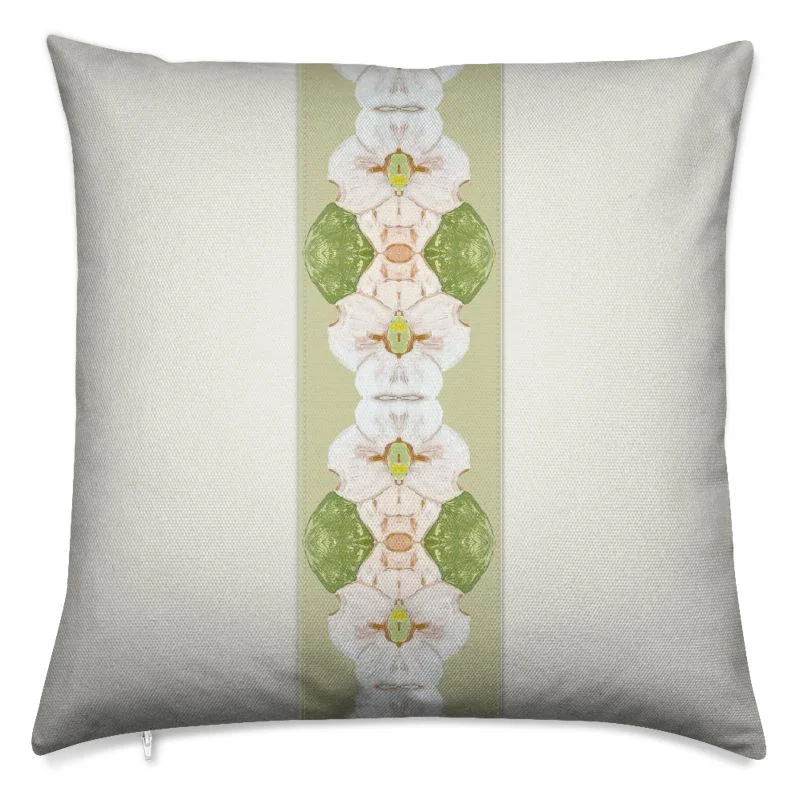 Flowering Dogwoods Panel Pillow Fernwood Green