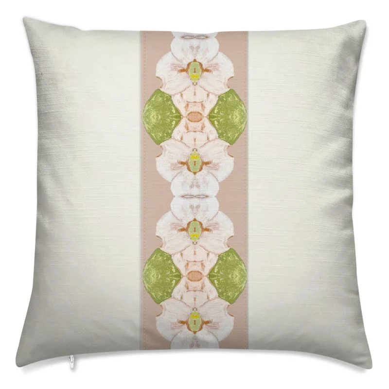 Flowering Dogwoods Panel Pillow Light Pink