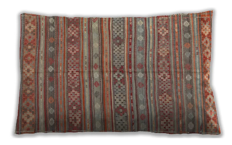 Traditional Classic Indoor Outdoor Rectangular Camel Brown Lumbar Throw Pillow, 13 inch by 19 inch, lbtr4187