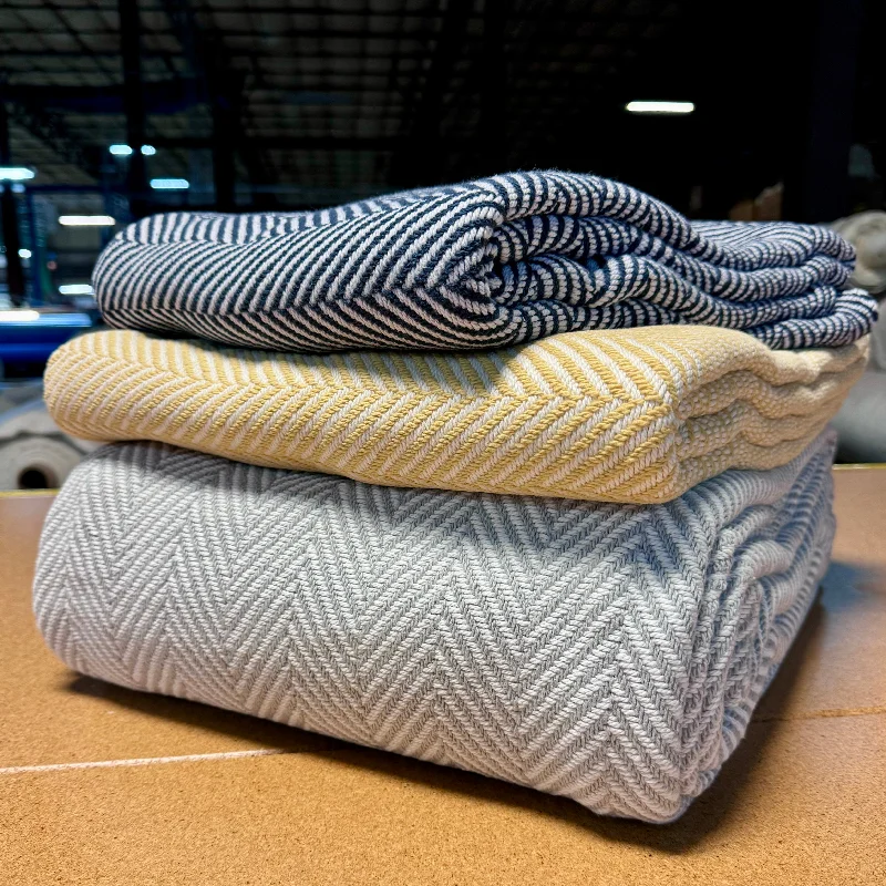 Limited Edition: Herringbone Cotton Blanket