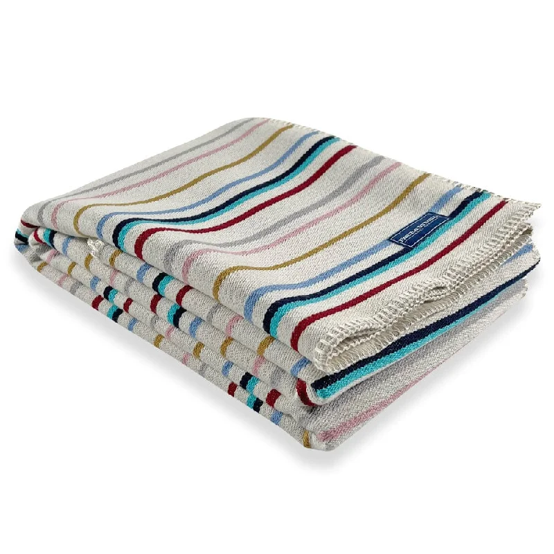 Limited Edition Jacquard Stripe Wool Throw