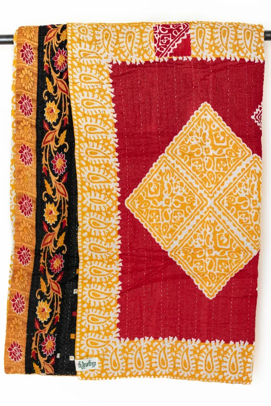 Love No. 3 Kantha Large Throw