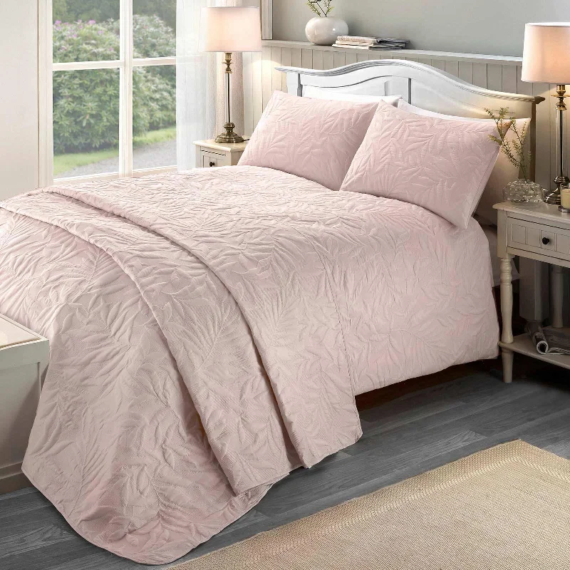 Luana Duvet Cover Set Blush