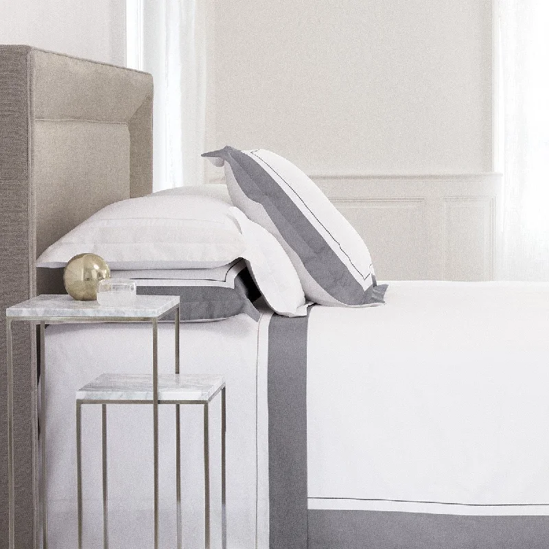 Lutece Platine Bedding by Yves Delorme