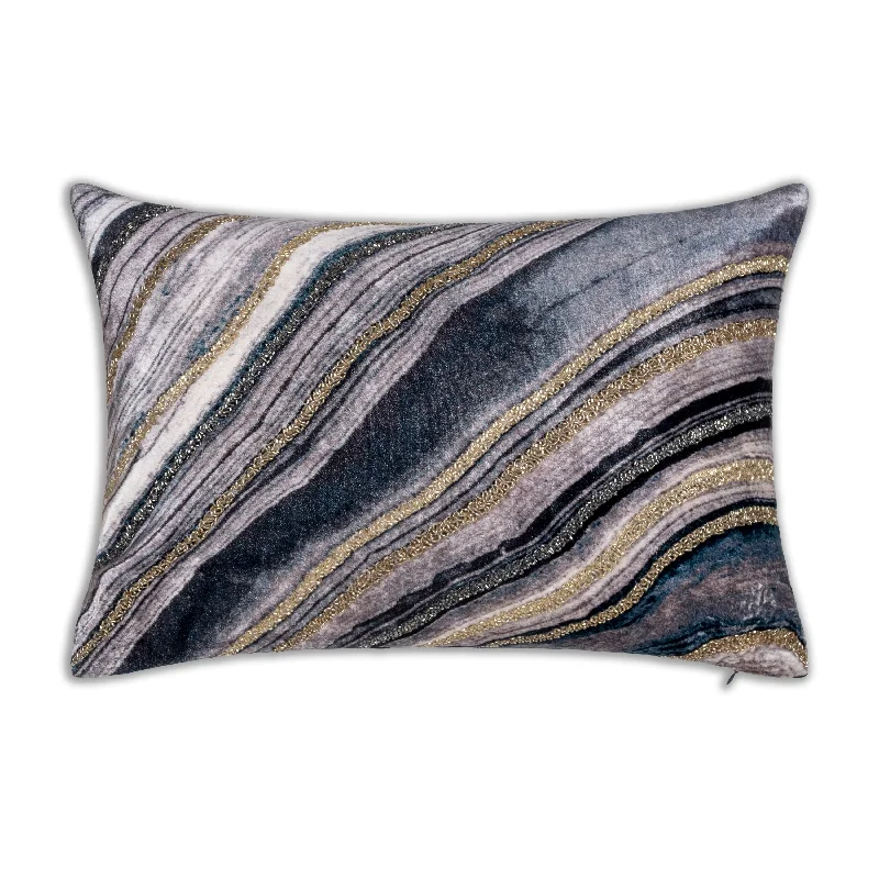 Maia Multicolor Beaded Lumbar Pillow