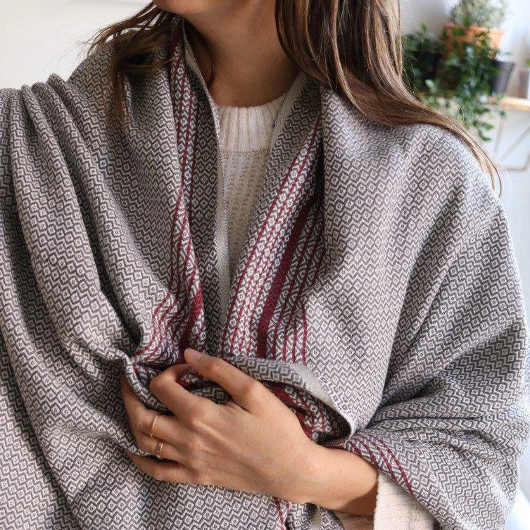 MATIA Blanket Scarf Gray