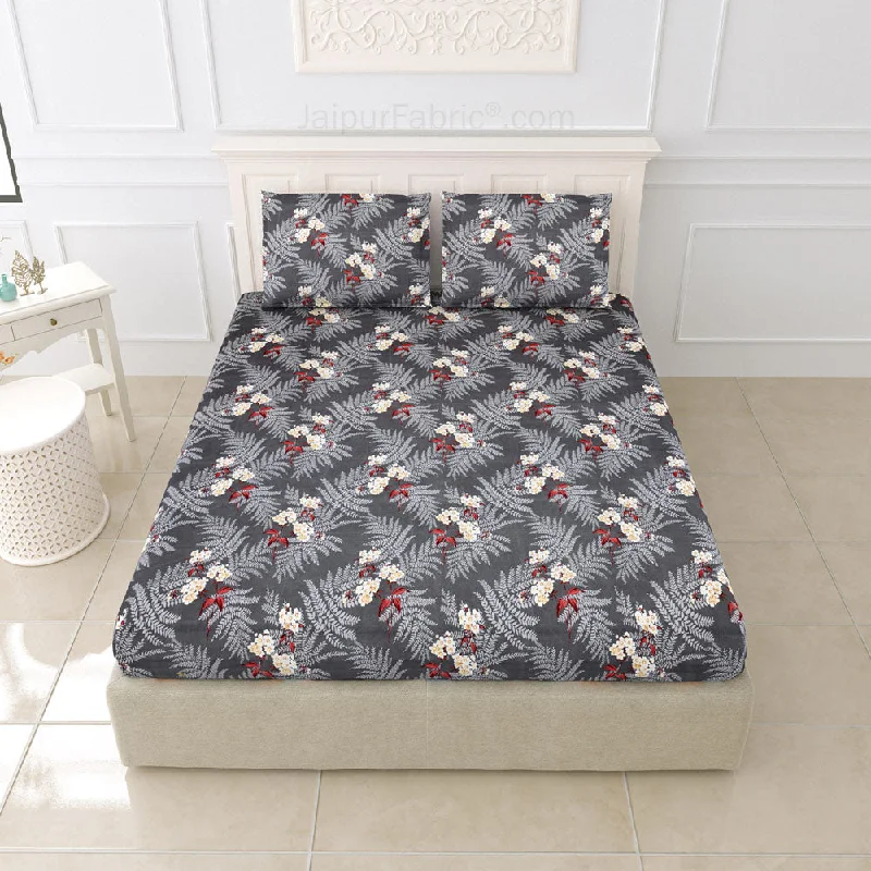 Misty Grey King Size BedSheet