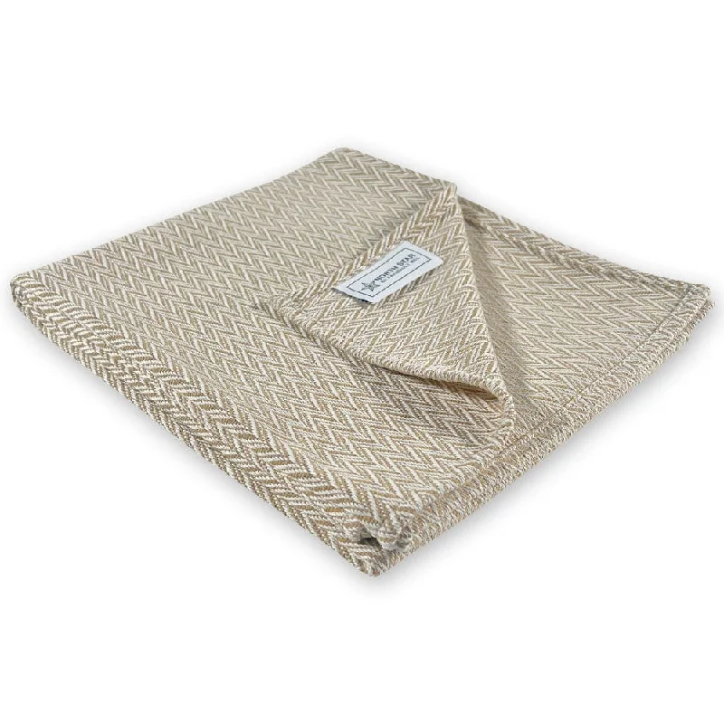 North Star Reverse Twill Throw - Tan