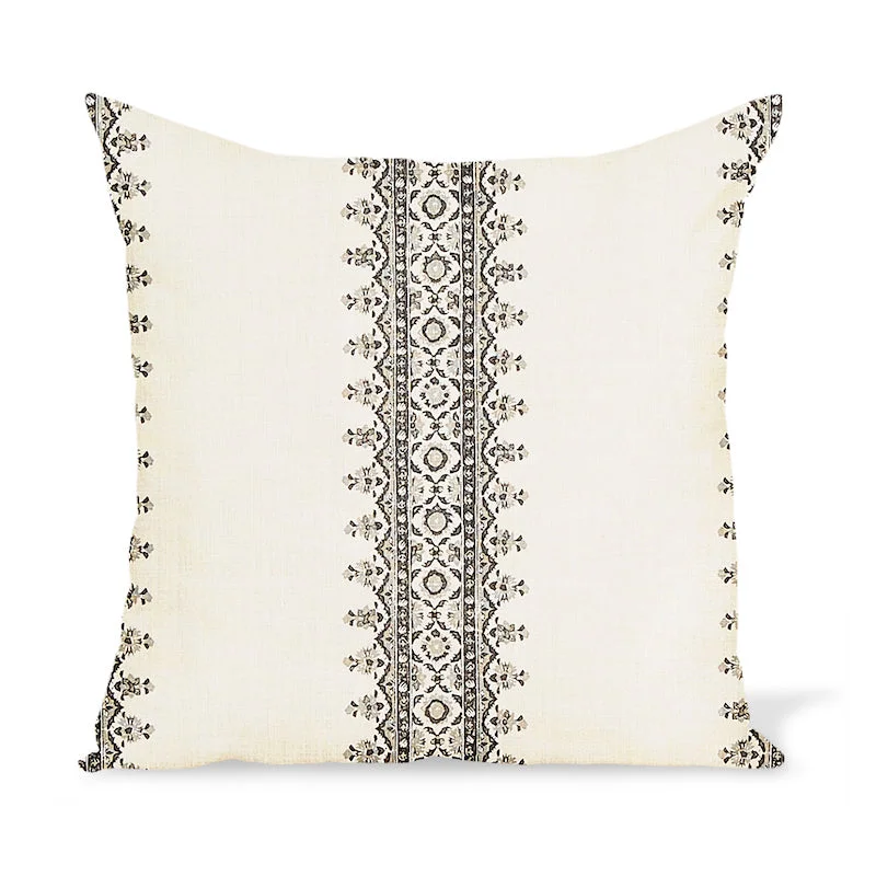 Peter Dunham Textiles Isfahan Stripe in Charcoal Pillow