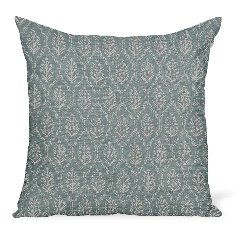 Peter Dunham Textiles Jaali in Light Blue Pillow