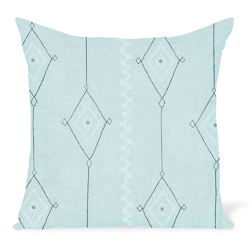 Peter Dunham Textiles Khyber in Ocean Pillow