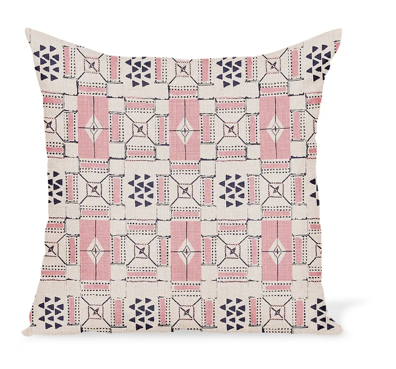 Peter Dunham Textiles Mogador in Pink/Indigo Pillow