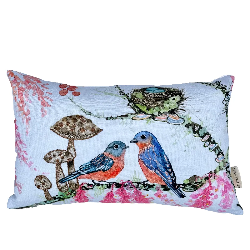 Pillow- Blue Birds 10"x16"