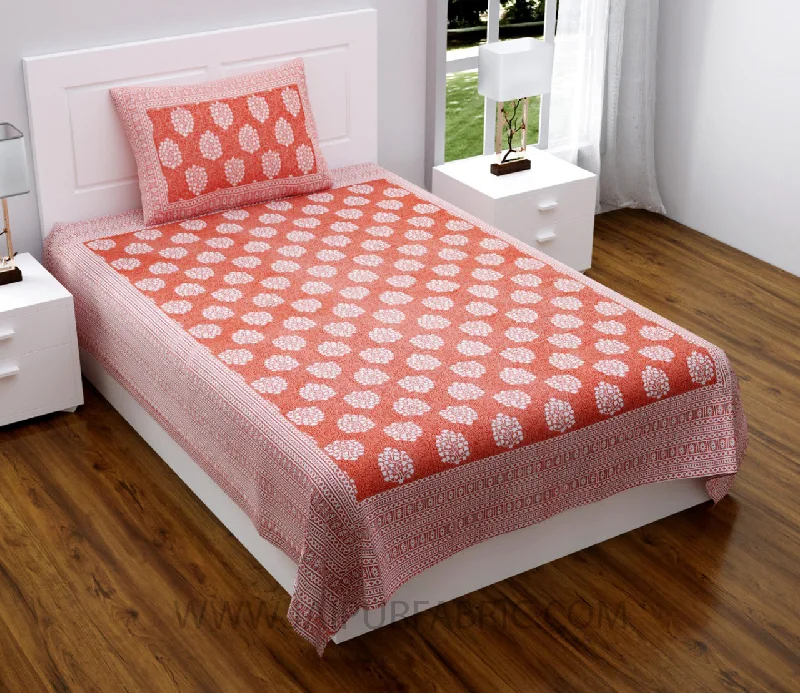 Pink Traditional Badge Single Bedsheet