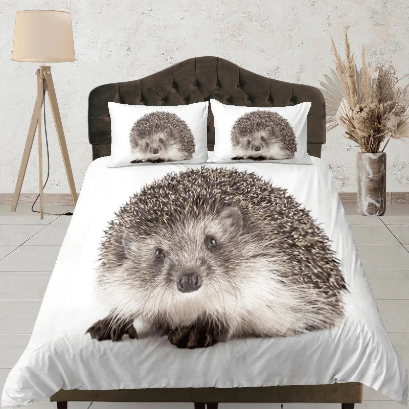 Porcupine Duvet Cover Set Cute Bedspread, Dorm Bedding & Pillowcase Single Bedding