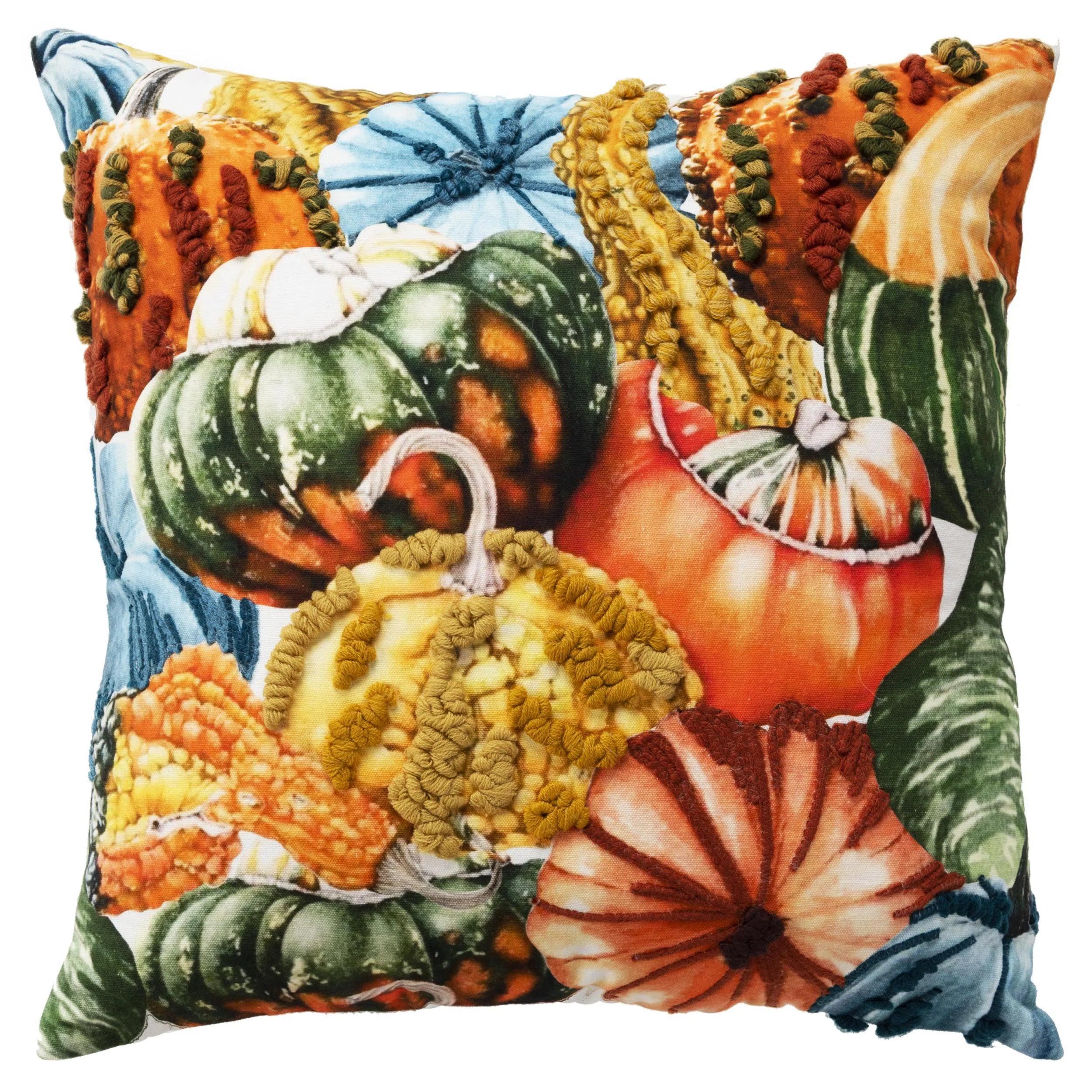 Thanksgiving Multicolor Throw Pillow Zoey