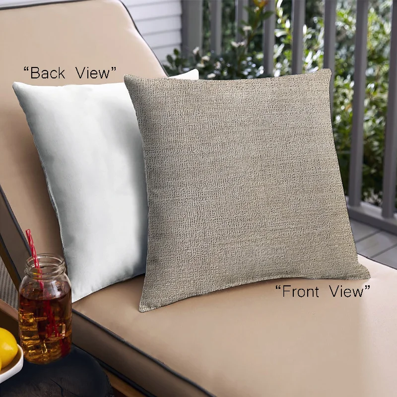 Mid-Century Modern Urban Indoor Outdoor Square Brown Throw Pillow, 18 inch by 18 inch, pwurb385