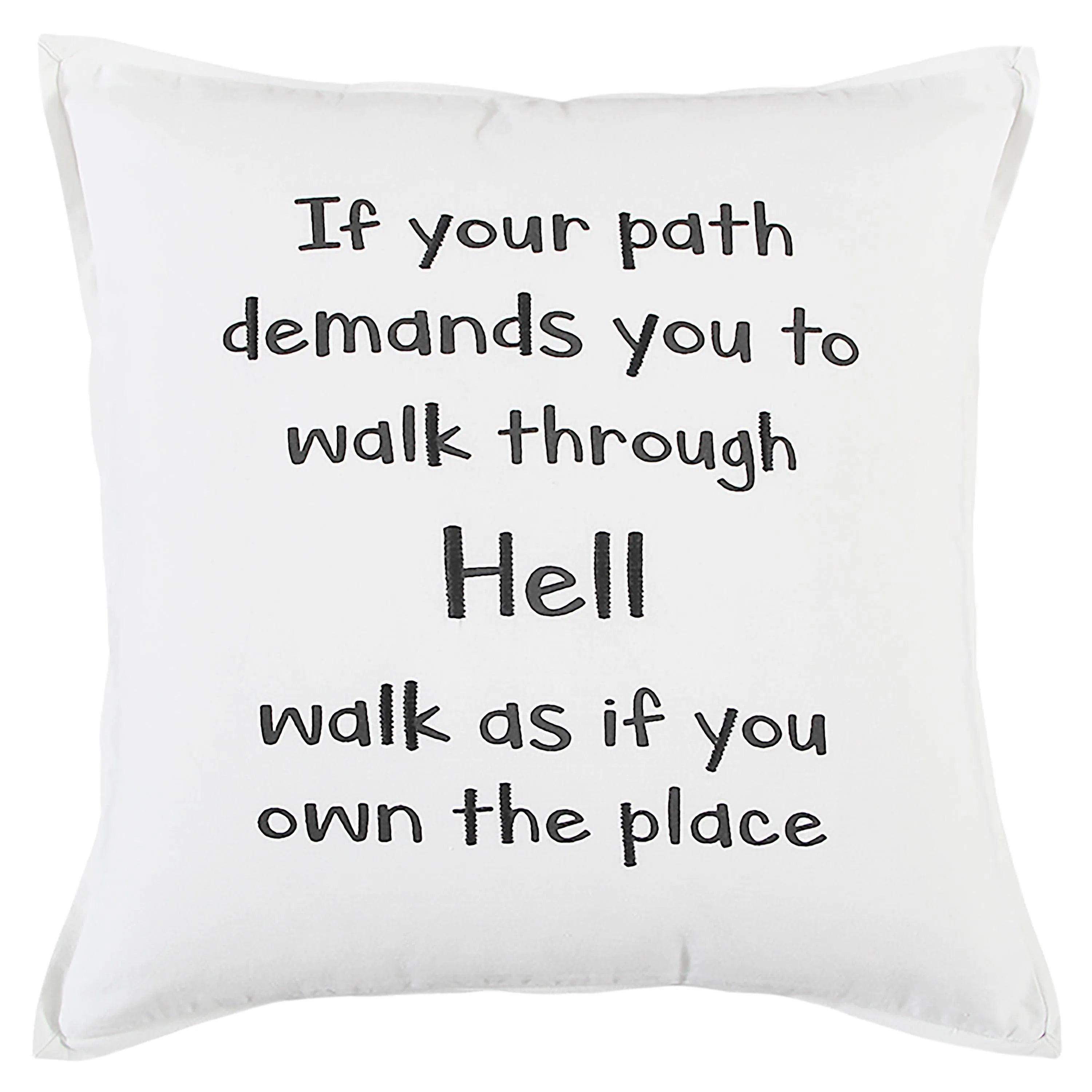 Saba Words Fun Decorative Throw Pillows With Dawn Fill