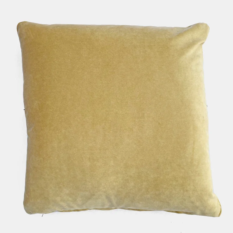 Sanibel Ginger Velvet Square Pillow