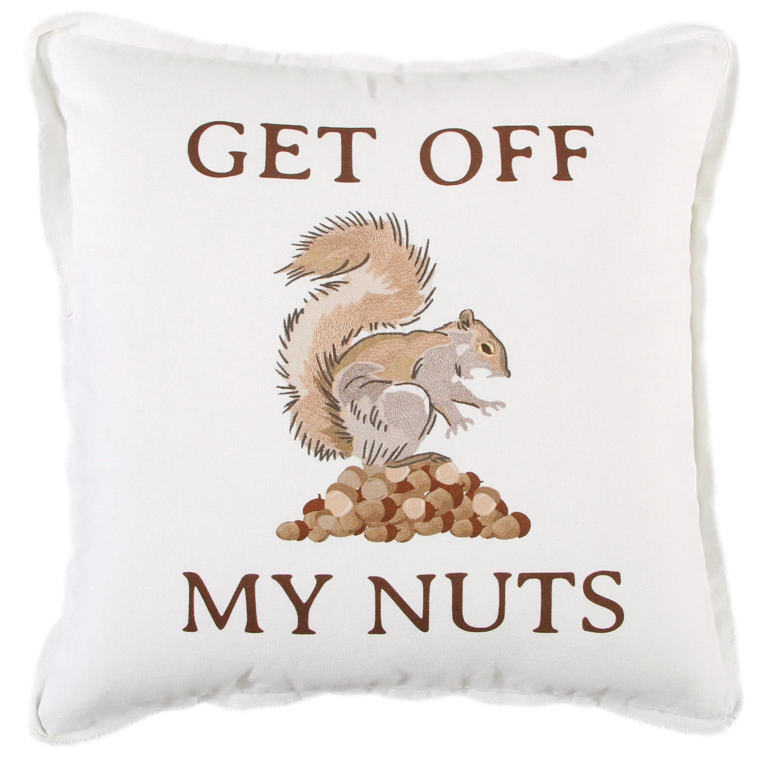 Sean Words Fun Decorative Couch Pillows With Down Insert