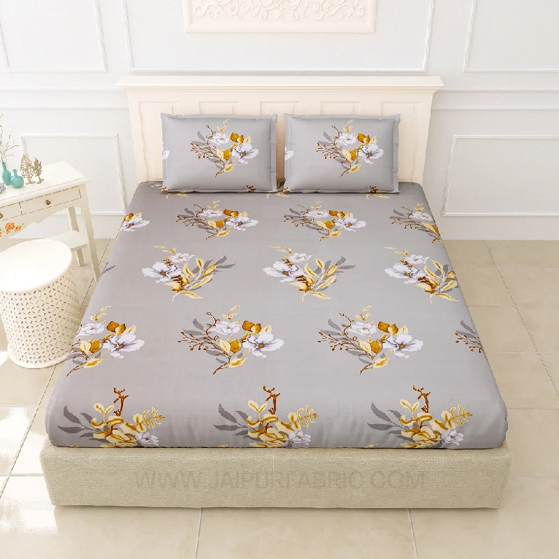 Sober Grey King Size Bedsheet