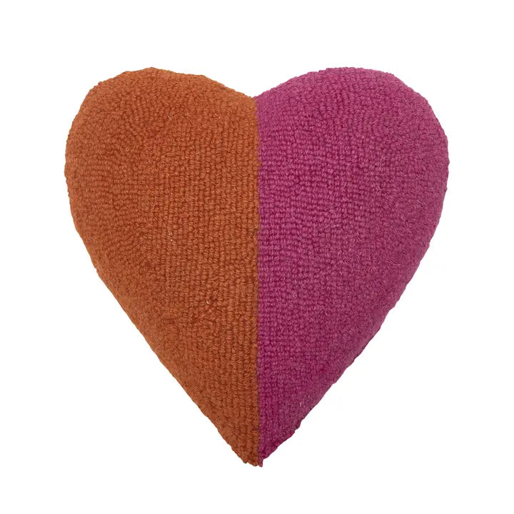 Split Heart Shaped Hook Pillow