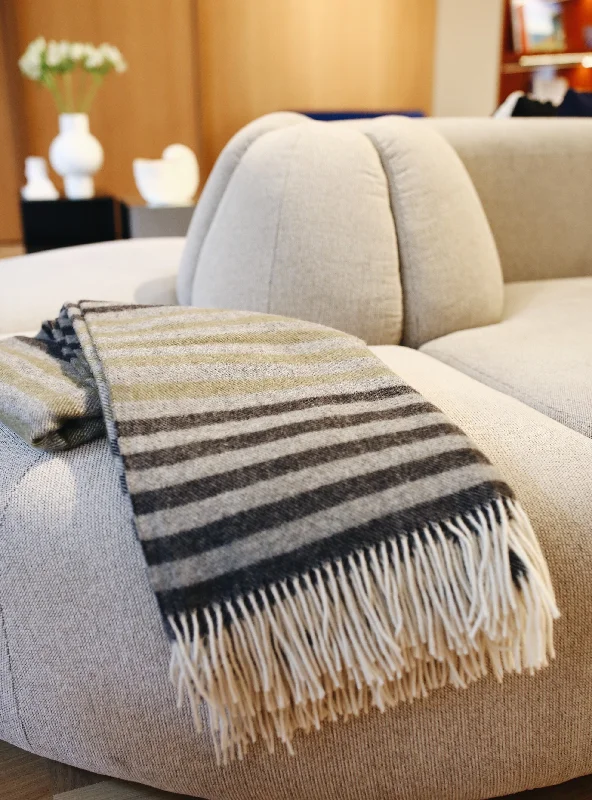 Strand Wool Throw Narrow Striped