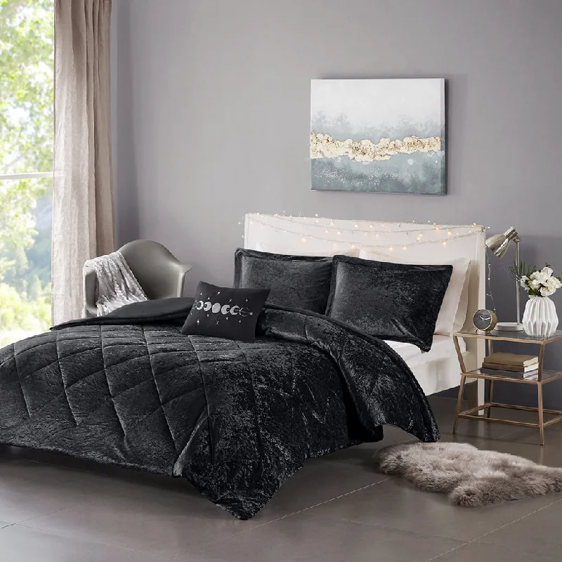 Streamdale Felicia Velvet Duvet Cover Set