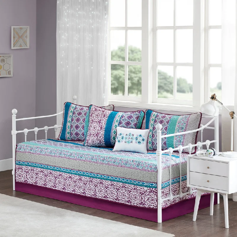 Streamdale Joni 6 Piece Boho Reversible Daybed Set