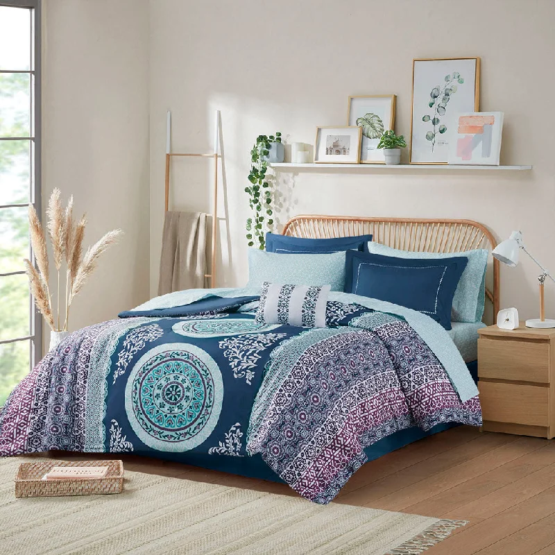 Streamdale Loretta Boho Comforter Set With Bed Sheets