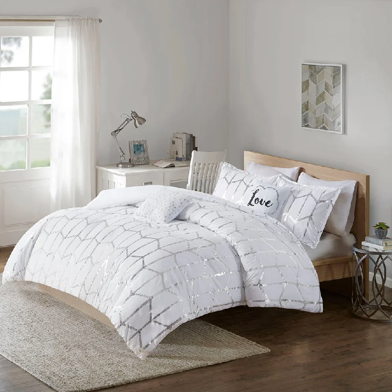 Streamdale Raina Metallic Printed Comforter Set