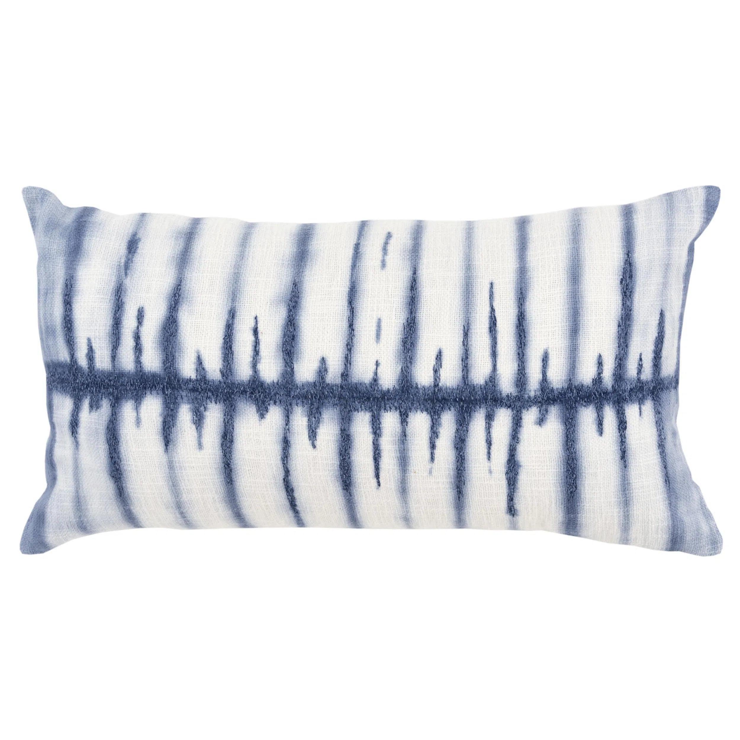 Stripe Ivory Lumbar Pillow With Insert