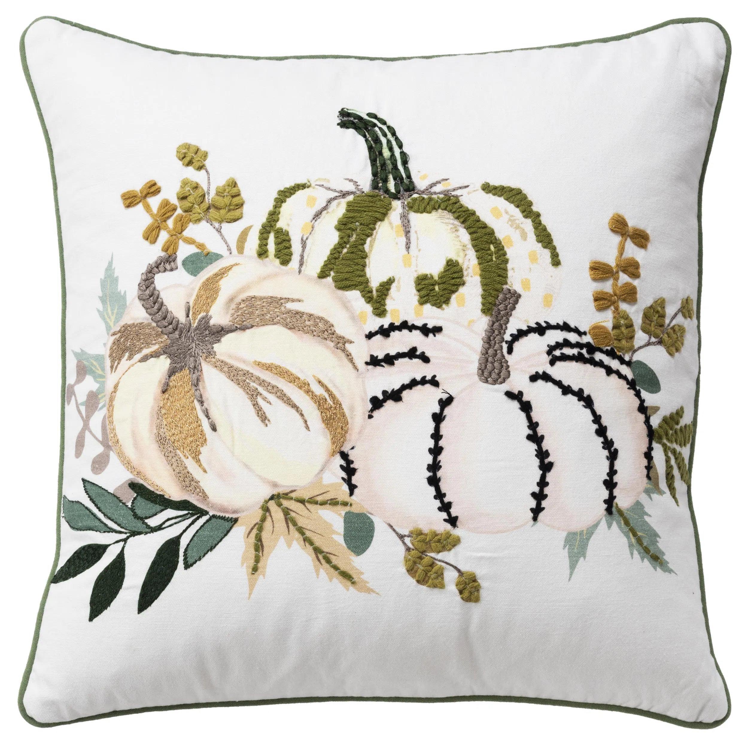 Thanksgiving Pastel Pumpkin Throw Pillow Raya