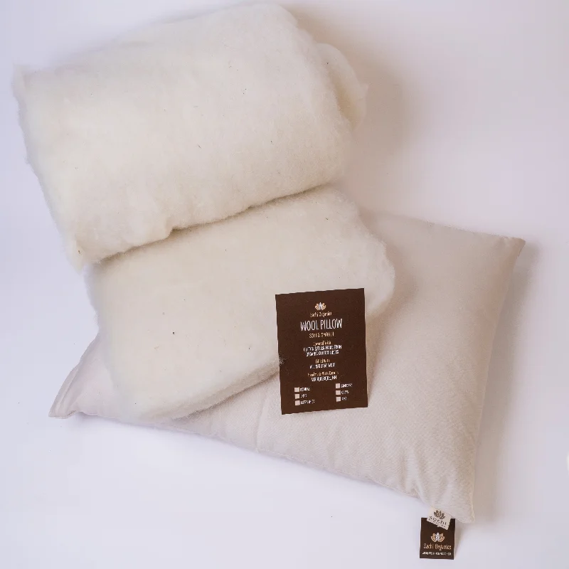 Natural Wool Pillow – Soft and Supportive