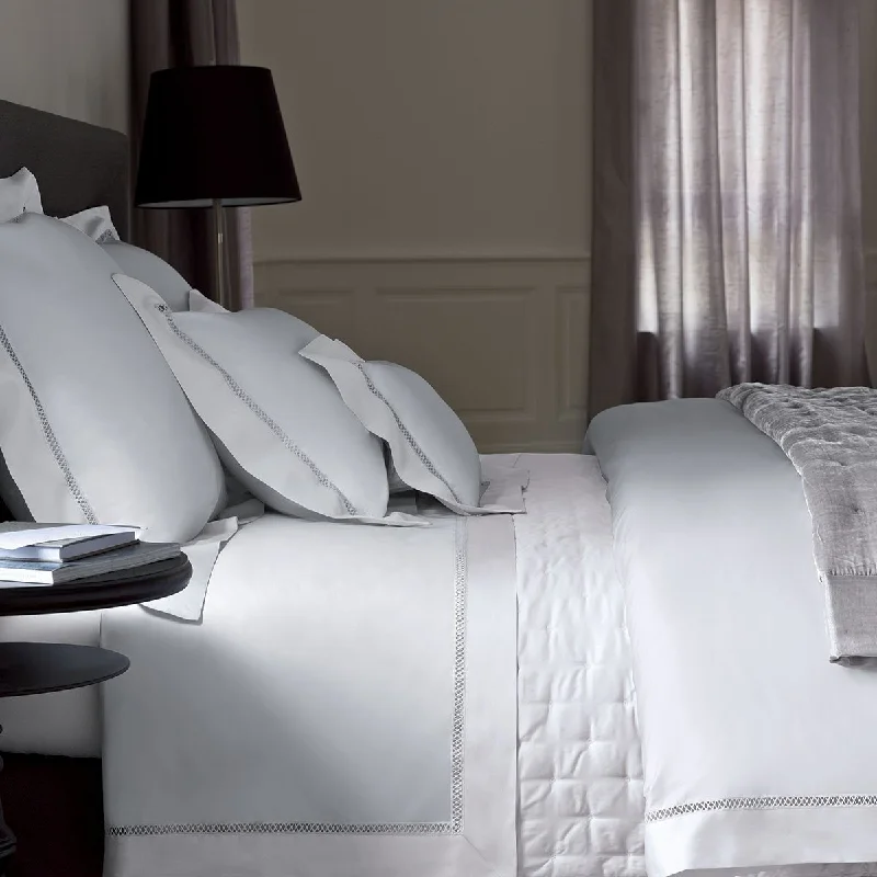 Walton White Bedding by Yves Delorme